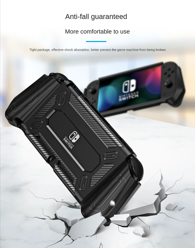 Heystop adequado para nintendo switch lite escudo protetor tpu jogo console interruptor manga protetora anti-queda escudo macio