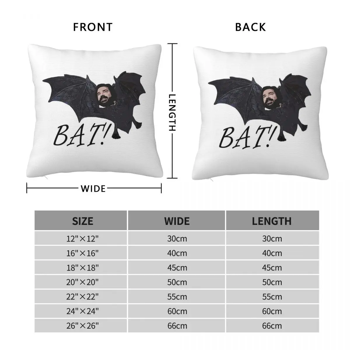 Laszlo Bat Jackie Daytona Square Pillowcase Polyester Linen Velvet Printed Zip Decor Pillow Case Sofa Cushion Cover Wholesale