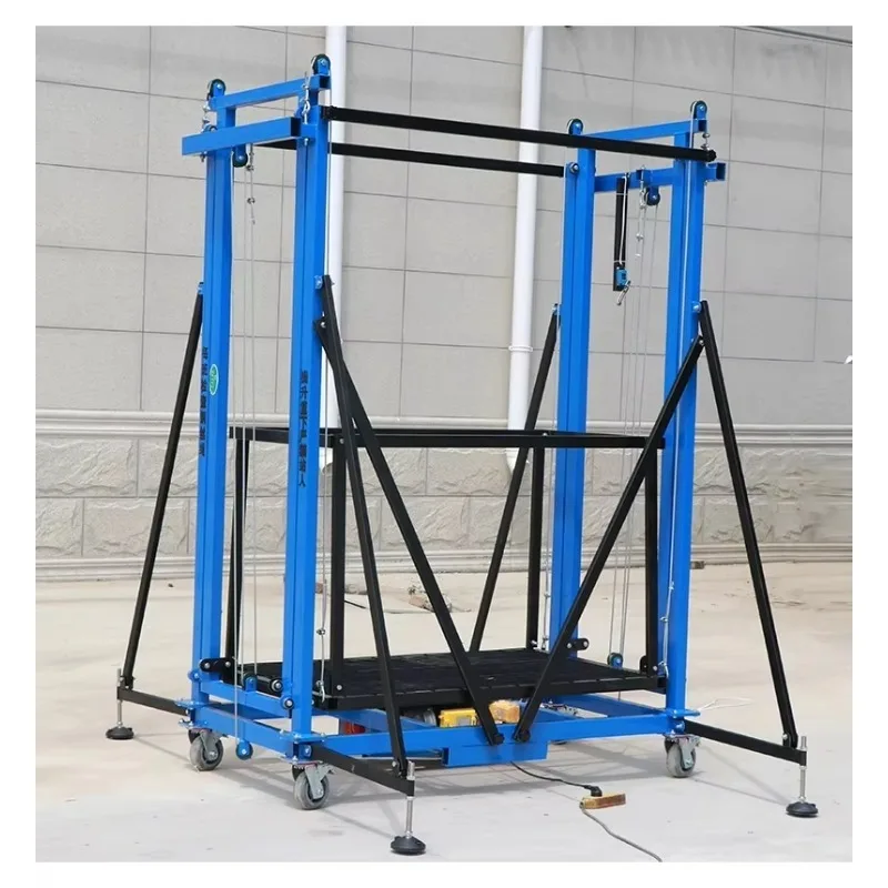 YG Electric Scaffolding Lift 10 Meters Intelligent Mobile Lifting Platform Foldable Small Electric Scaffolding