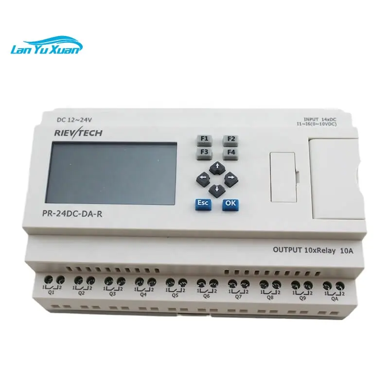 

Rievtech Sms PLC PR-24DC-DA-R Programmable Logic Control Intelligent Controller automation plc price hmi control