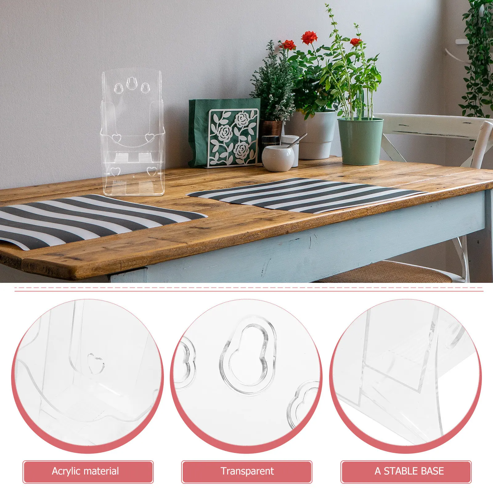 

Многоуровневый настольный органайзер для файлов, акриловая подставка для брошюр, держатель для журналов, офисная полка для хранения, прозрачный держатель для брошюр