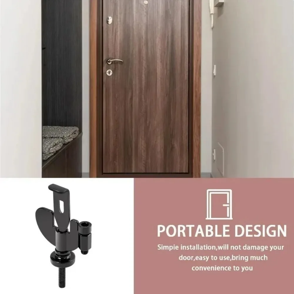Travel Hotel Portable Privacy R Door Hardware Safe Latch Anti Theft Stopper Door Jack Door Lock Door Stopper Safety view 3