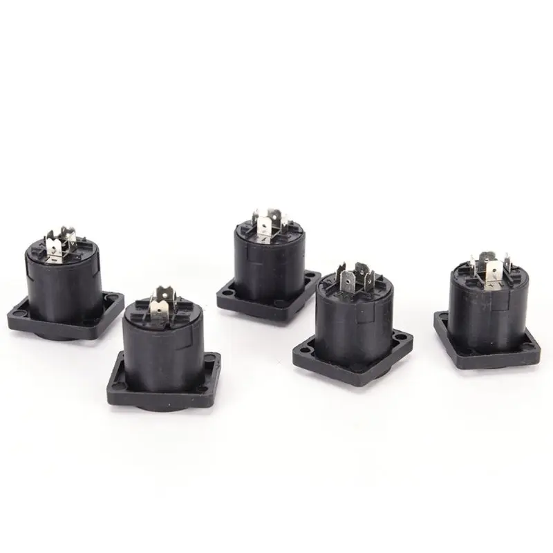 

10 Pieces Loudspeaker Amplifier Converter Speaker Socket Connector for PA Amplifier Cable for for