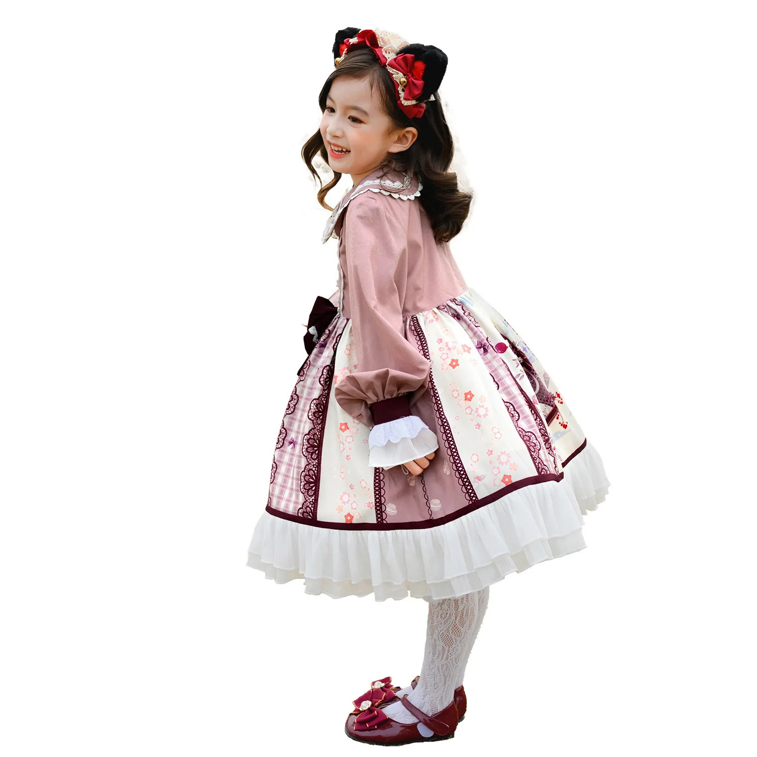 Children's Lolita Clothing Long Sleeved Princess Dress Spring and Summer Full Set Dress Lolita Halloween view 3
