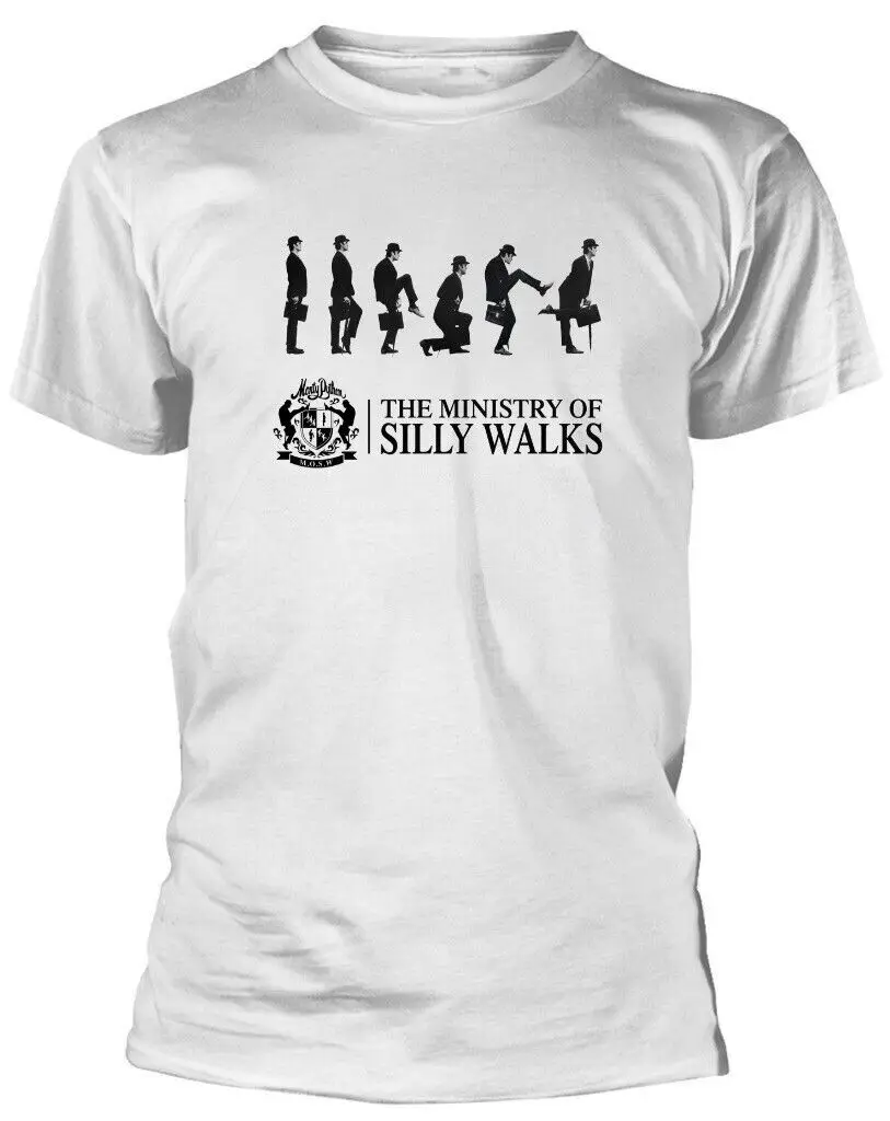 Monty Python Ministry Of Silly Walks White T Shirt New Official