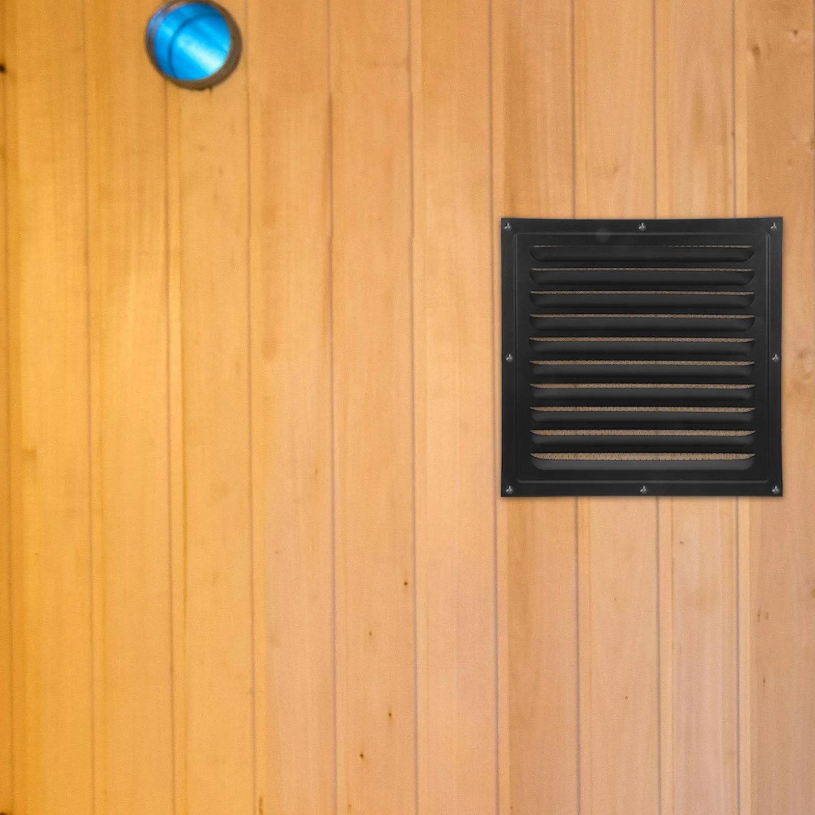 

Shutter Cover Wall Mounted Ventilation Vents for Home Apartment Black Easy Installation Breathable Weather Resistant Exterior