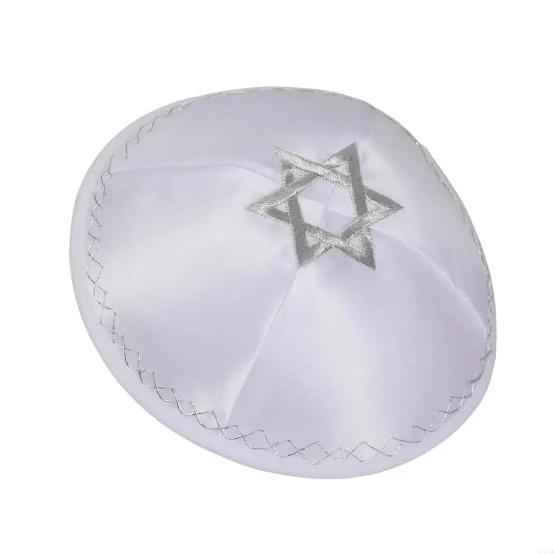 Traditional Yarmulke Head Covering Round Kippah Hat For Synagogue Ceremonies Comfortable Wear Jewish Headpiece 6XDA