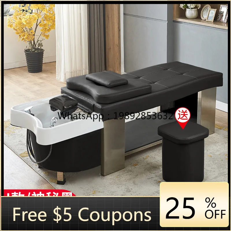 

LYY Water Circulation Head Therapy Shampoo Bed Hair Salon Beauty Salon Head Treatment Soup Steaming Massage Ear Cleaning11