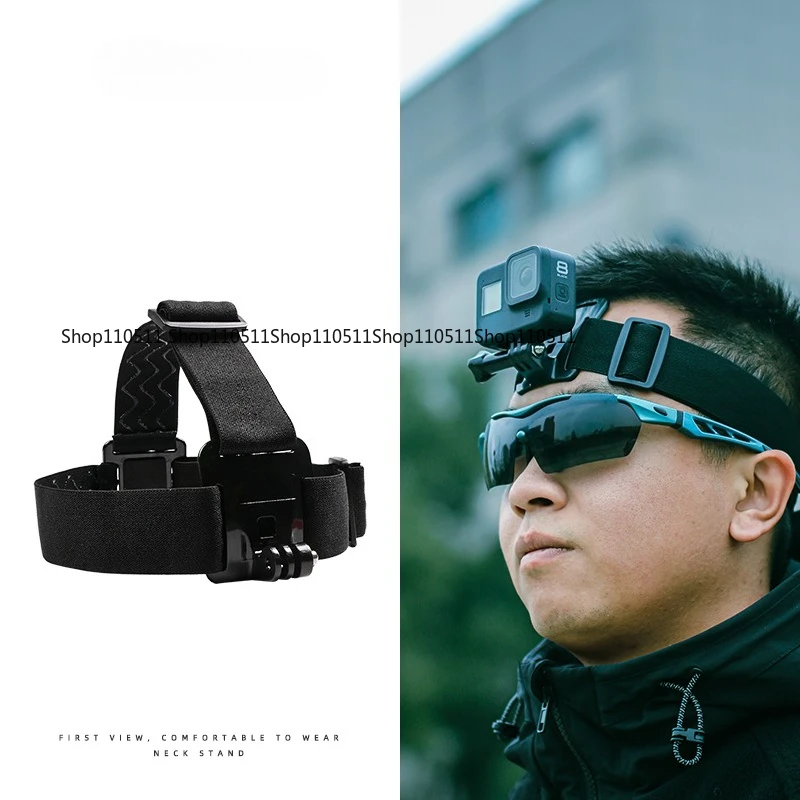 Elastic Head Mount Shooting Stand Head Strap Holder Fit GoPro 13/12 DJI Action 5/4/3 Outdoor Shooting Camera Accessory