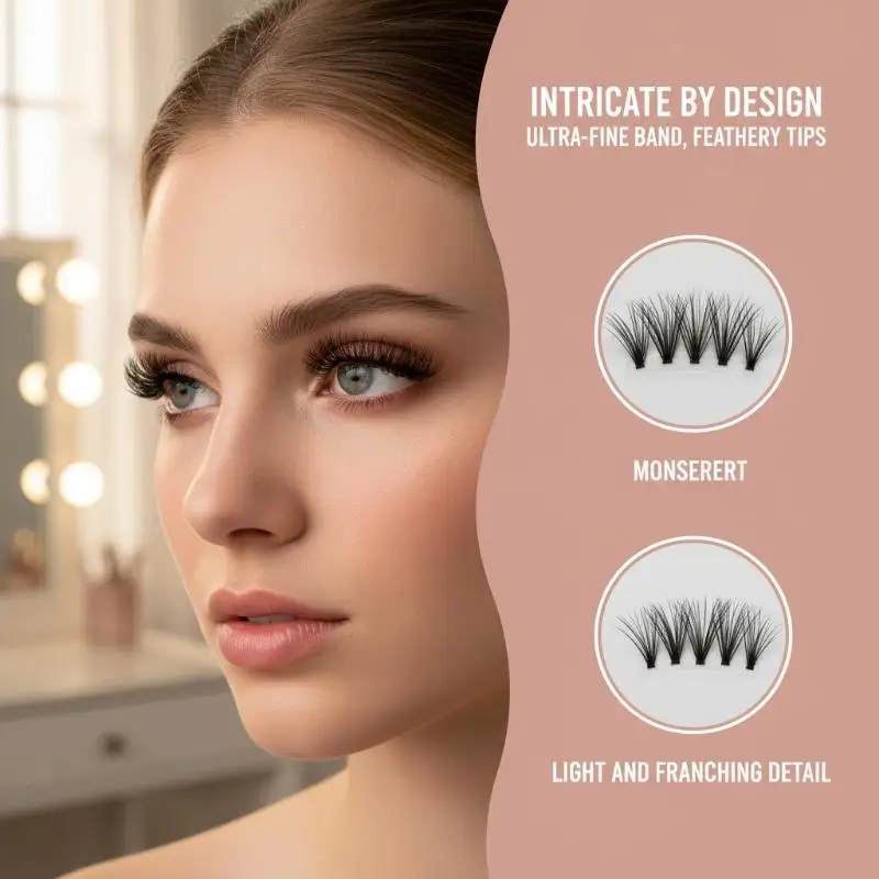 Self Adhesive False Eyelashes Gentle 11-13MM DIY Lashes Extension Eye Makeup No Glue Needed Natural Fake Eyelashes Party Black