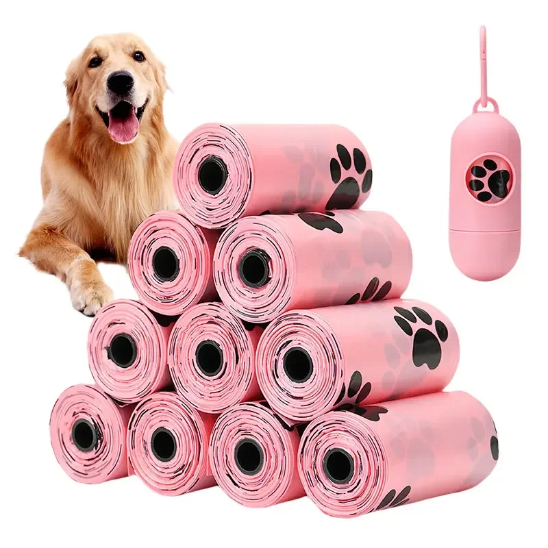 10 Rolls Dog Poop Bag Outdoor Cleaning Poop Bag Outdoor Clean Pets Supplies for Dog 15Bags/Roll Refill Garbage Bag Pet Supplies