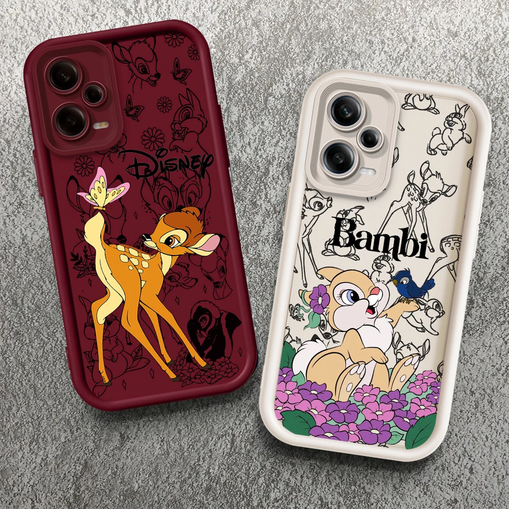 

Disney Bambi Cute Cartoon Eye Ladder For Xiaomi Redmi Note 13 12 12C 11 11S 10 10C 10A 9C 9A Pro 5G Soft Phone Case