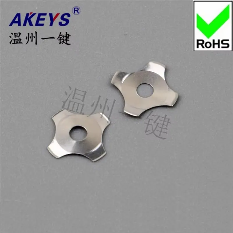 10pcs Cross Shaped Perforated Diameter 8.4/10/12/14mm Power Connector Metal Dome Reset Film Switch