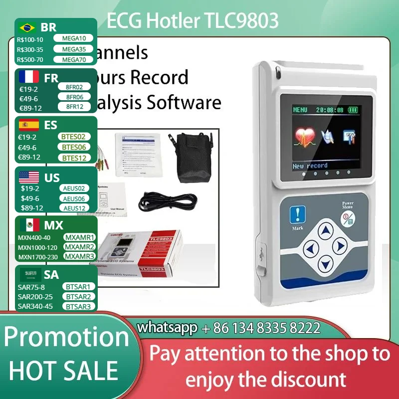 CONTEC ECG Holter TLC9803 динамическая система мониторинга ЭКГ TLC9803