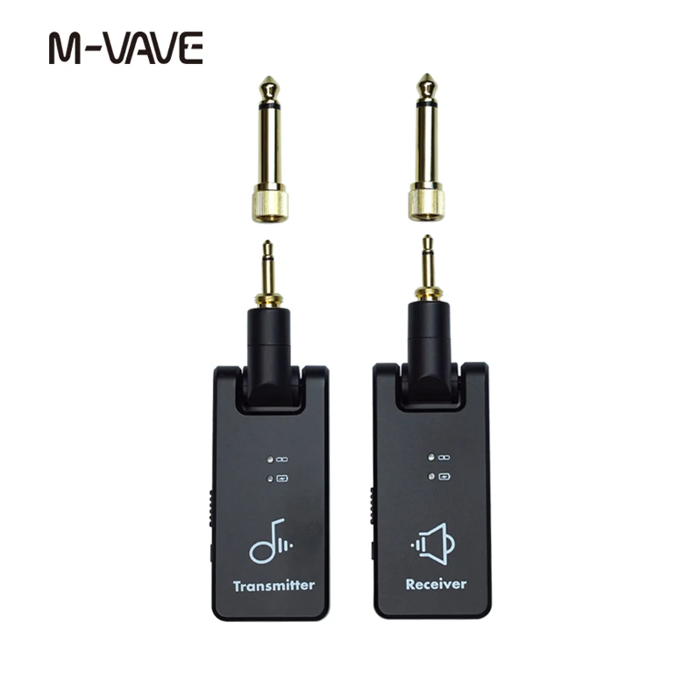 M-VAVE WP-8 Wireless Transmission System 2.4Ghz Guitar Receiver Transmitter with 2 in 1 Plug Guitar Wireless Rechargeable Box