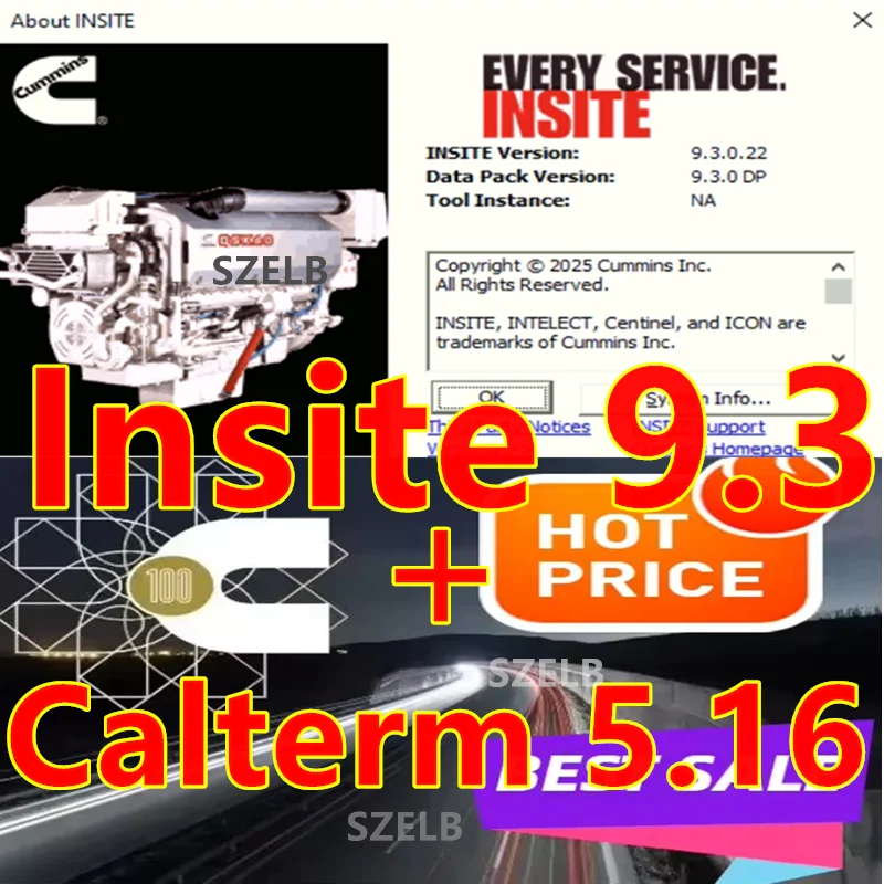 Newest Cummins Insite 9.3 （ZAP-IT Are Function Enabled）+ Calterm 5.16 Engine Diagnostic Software Free Help Install
