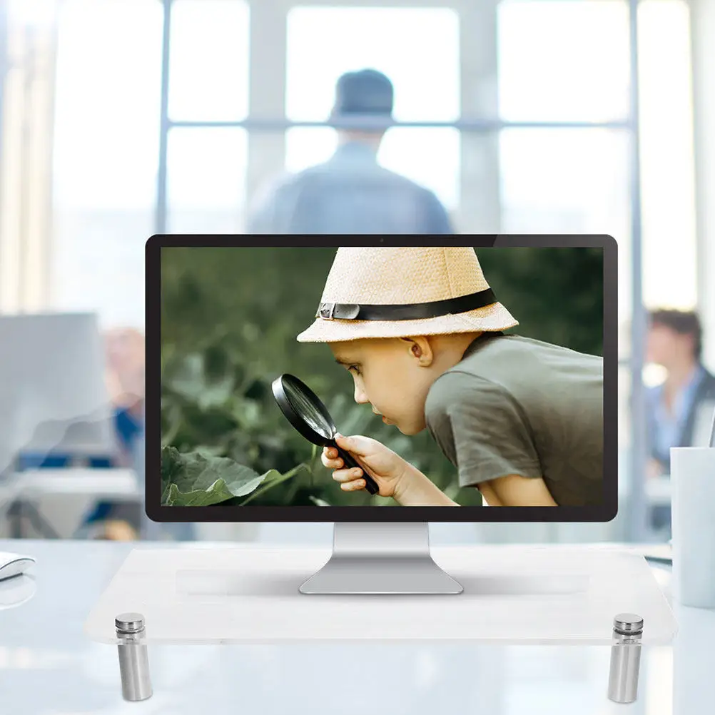 Premium Monitor Riser Stand Desktop Organizer Computer Screen Riser Laptop Stand for Office Neat Workspace Efficient Monitor