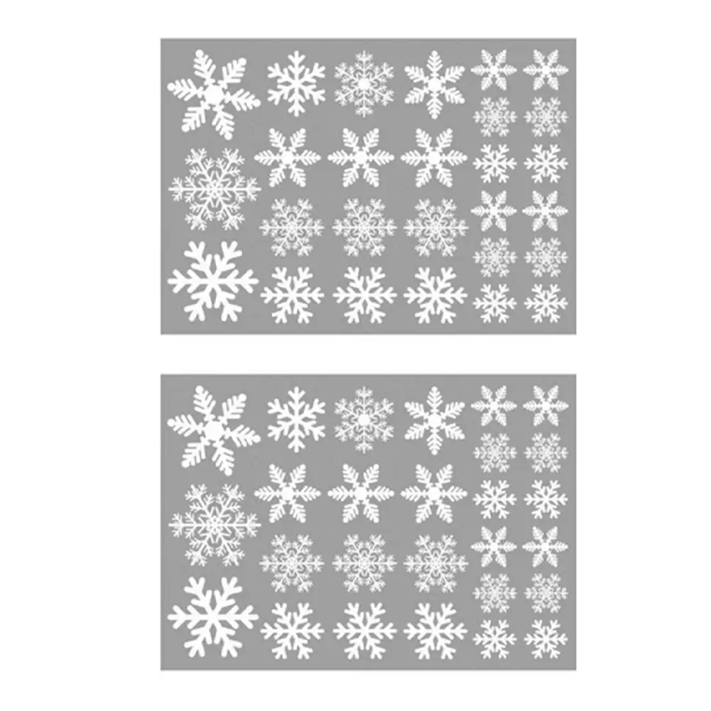 Seasonal Stickers Christmas Snow Cling Easy Application Glue-free Installation Mess-free Decorating Removable And Storeable