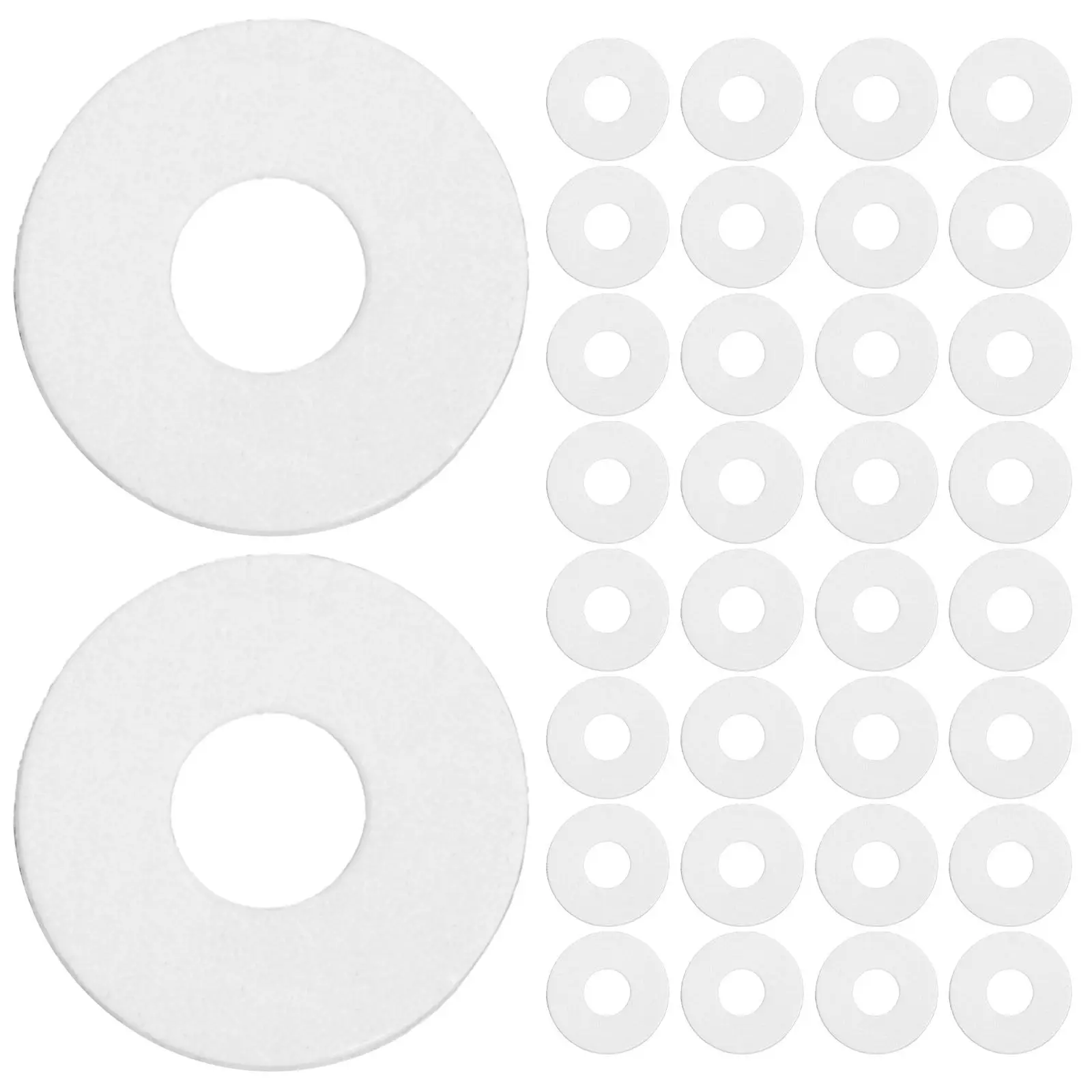 500Pcs Washers Set Insulated Plastic Washers for Screws Anti-Loose Sealing Gasket for Shower Door Handle Repair