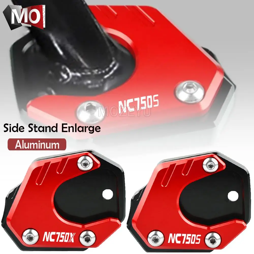 

Motorcycle Accessories Side Stand Enlarger Kickstand Enlarge Plate Extension Pad For Honda NC750S NC750X NC 750 S/X 2014 2015