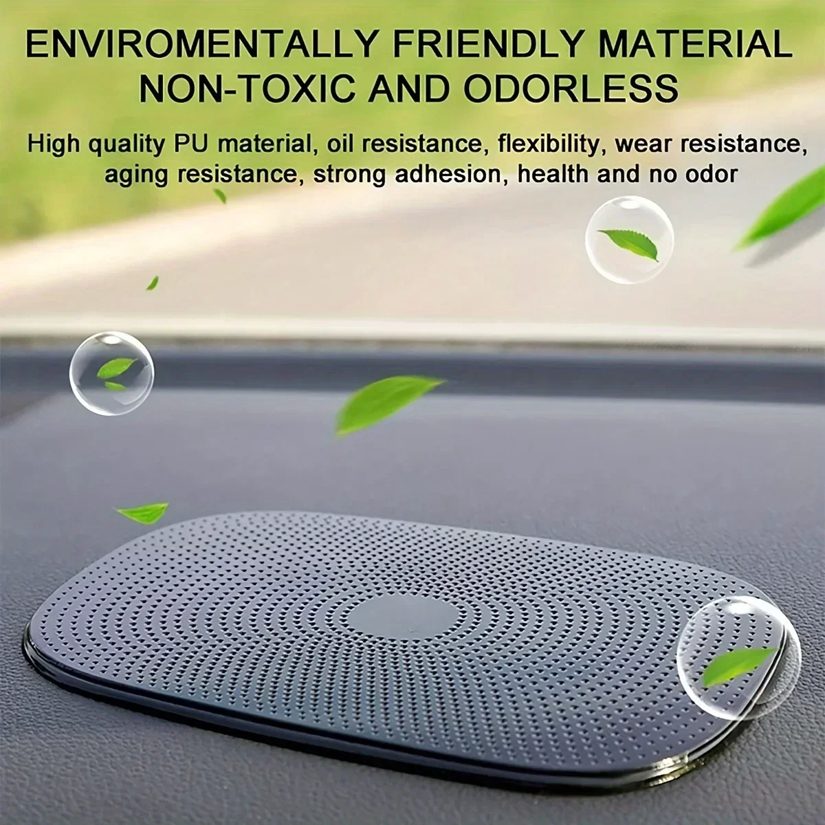 1Pc Car Non-Slip Mat Magic Anti-Slip Slide-Proof Pad Dashboard Sticky Dash Adhesive Cell Phone Mobile Holder Black Silicone