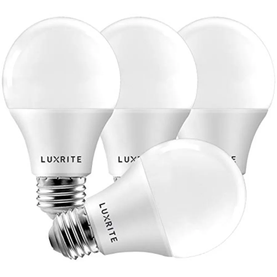 A19 LED Light Bulb 60W Equivalent, 5000K Bright White Dimmable, 800 Lumens, Standard LED Bulb 9W, E26 Base, Energy Star, Enclos