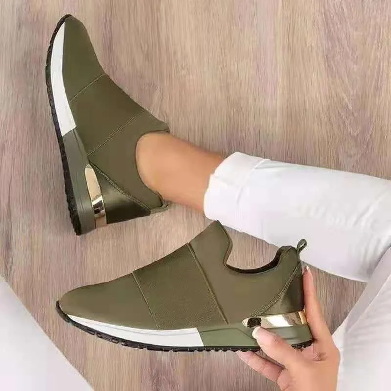 Hot Women Shoes Brand Woman Sneakers Fashion Platform Vulcanized Shoes 2024 Autumn Slip on Student Tennis Shoes Zapatillas Mujer