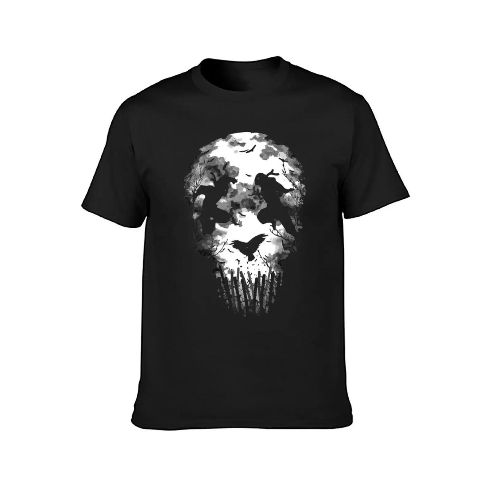 Ninja Skull Illusion T-Shirt shirts graphic tees plus sizes customs mens graphic t-shirts big and tall