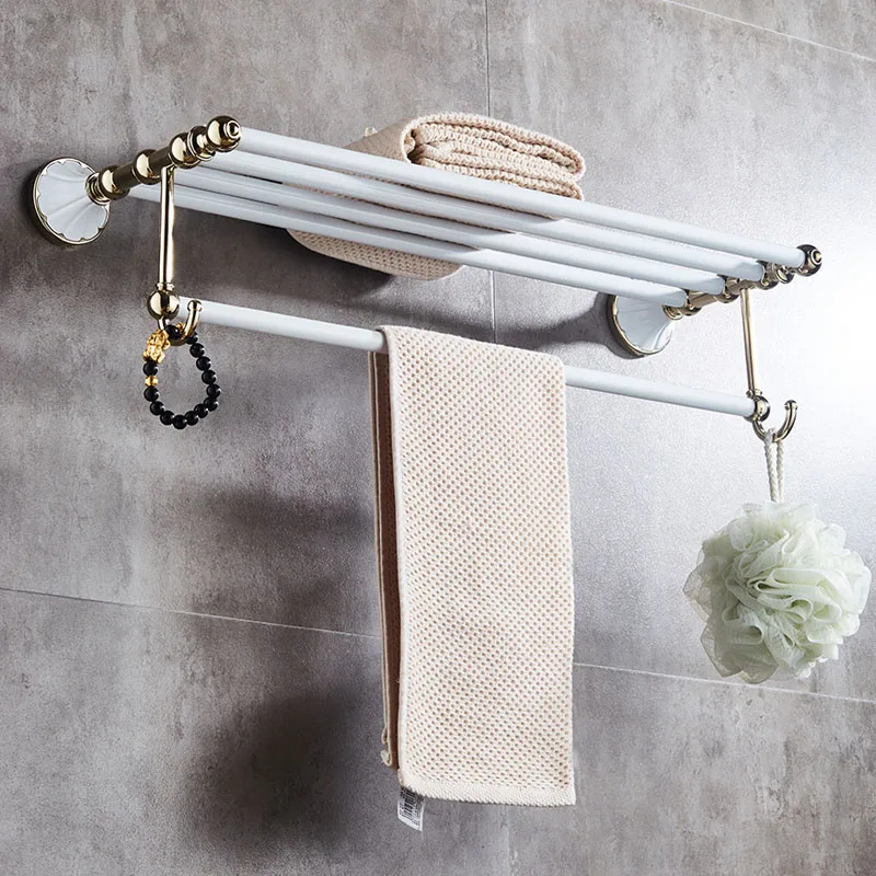 Matte White Luxury Bathroom  Accessories Bathroom Hardware Set Pendant  Polished Bath Towel Toothbrush Towel Bar Cloth Hook Towe