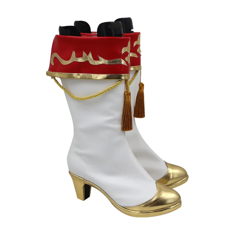 Jogo bonito derby kitasan preto cosplay sapatos botas kitasan burakku festival menina cosplay botas para festa de halloween adulto mulher