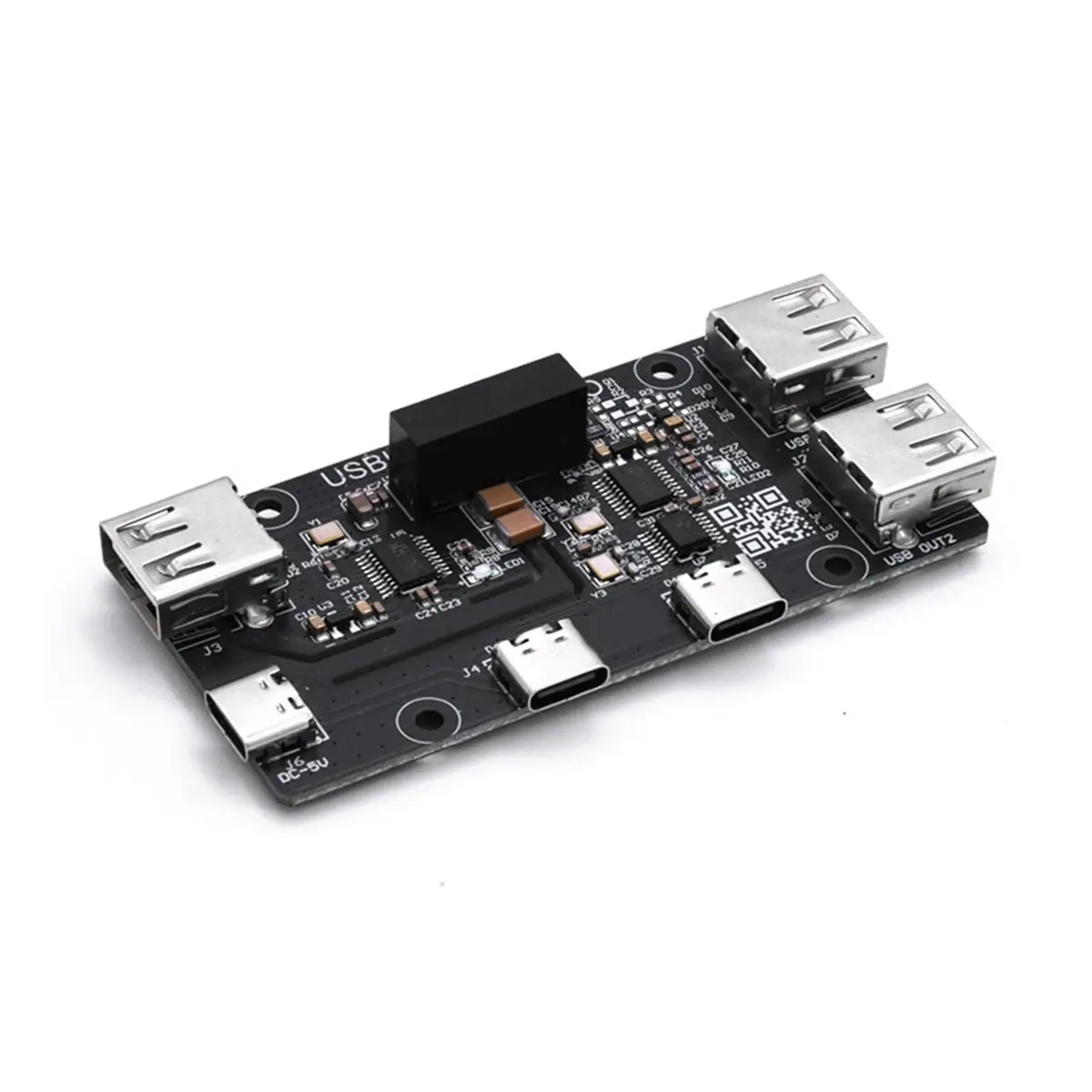 USB HUB USB2.0 4-Port USB Expansion Board Module 1-to-4 Port Isolator High-Speed 480Mbps Plug and Play