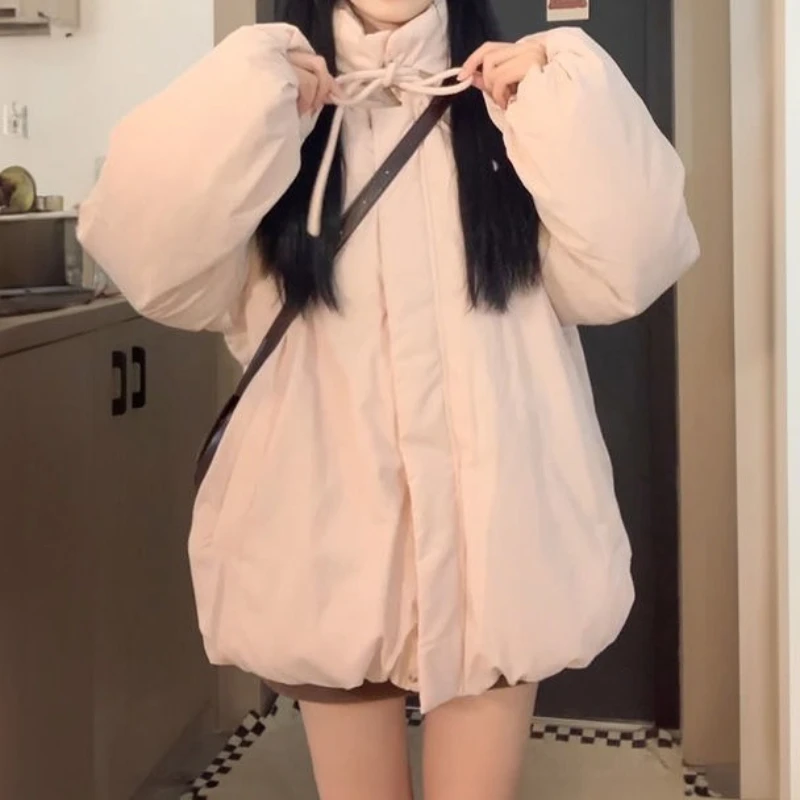 Design Sense Cotton-padded Jacket Coat 2025 Winter Loose Thick Warm Women's Cotton-padded Jacket