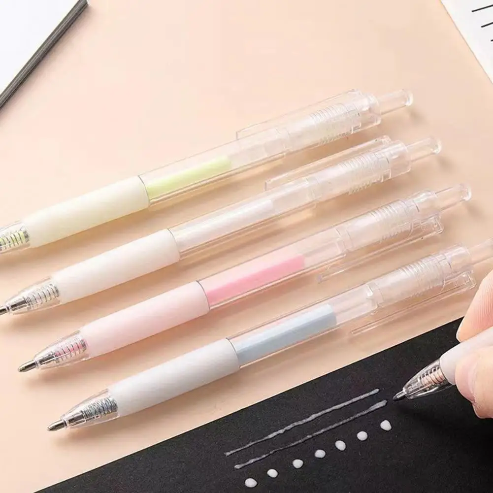 Practical Glue Stick Pen Comfortable Grip Scrapbook Dot Liner Adhesive Glue Pen Stick Press Type Glue Pen School Supplies