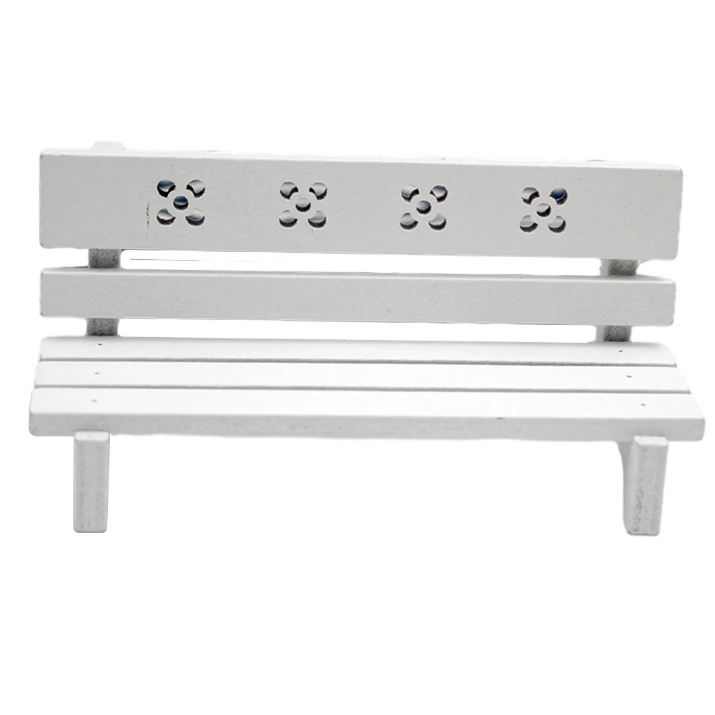 Enhance Warm Atmosphere with Wooden Retro Park Bench Decoration  Miniature Decorative Ornament for Dolls and Toys