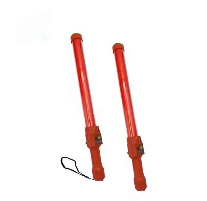 Waterproof LED Stick Light, Red Blue Flashing, High Visibility Reflective Handheld Baton, Durable ABS Material, Night