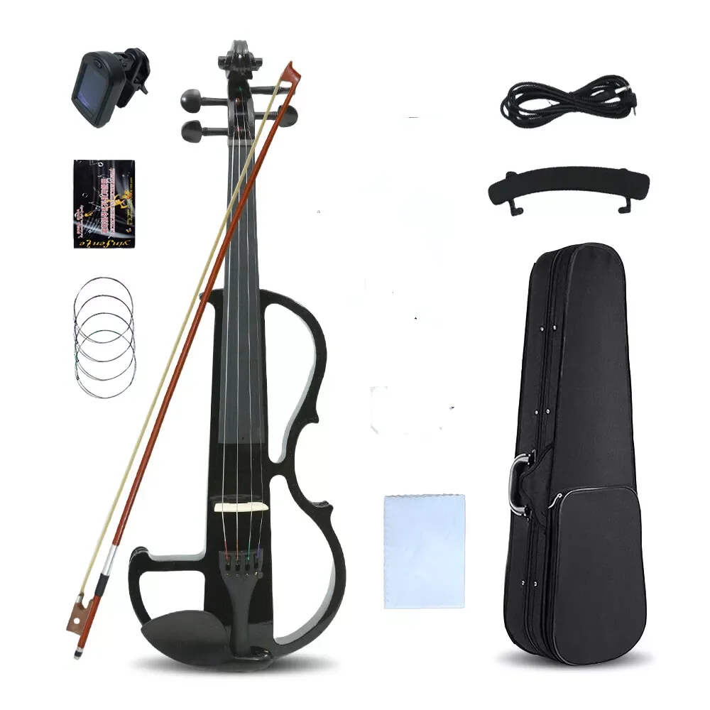 Yinfente 4 String Electric big jack   Violin 4/4 Sweet Tone Free Case Bow  guitar neck EV8