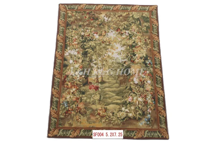 Free shipping 100% Aubusson Tapestry / arras100% hand woven Tapestry Museum Collection