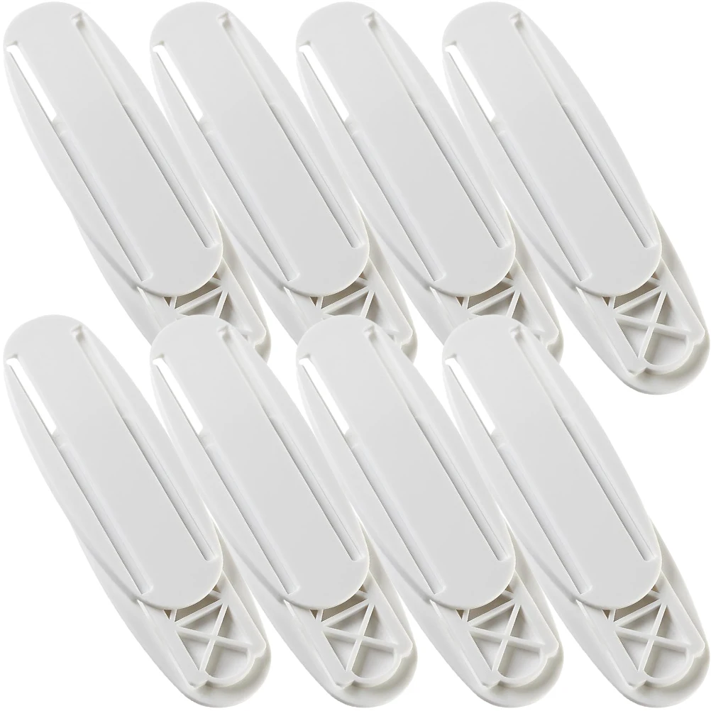 

8 Pcs Power Strip Holder Adhesive Socket Organizer Punch Free Mount Strong PP Material No Heavy Wide Use Storage
