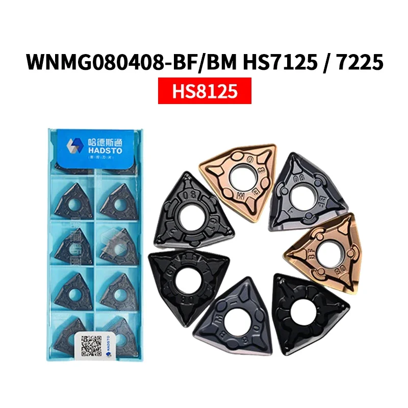 

WNMG080408-BF HS7125 WNMG080408-BM 7225