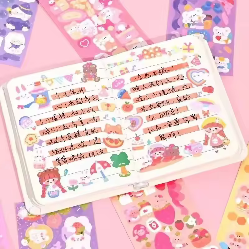 20/50/100Pcs Cute Cartoon Stickers Handbook Stickers DIY Decorative Campus Students Decoration School Office Stationery Supplies - Image 4