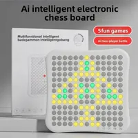 Portable AI Intelligent Gobang 5-in-1 Educational Smart Electronic Gomoku Two-player Interactive Chess Board Game Family Party 2