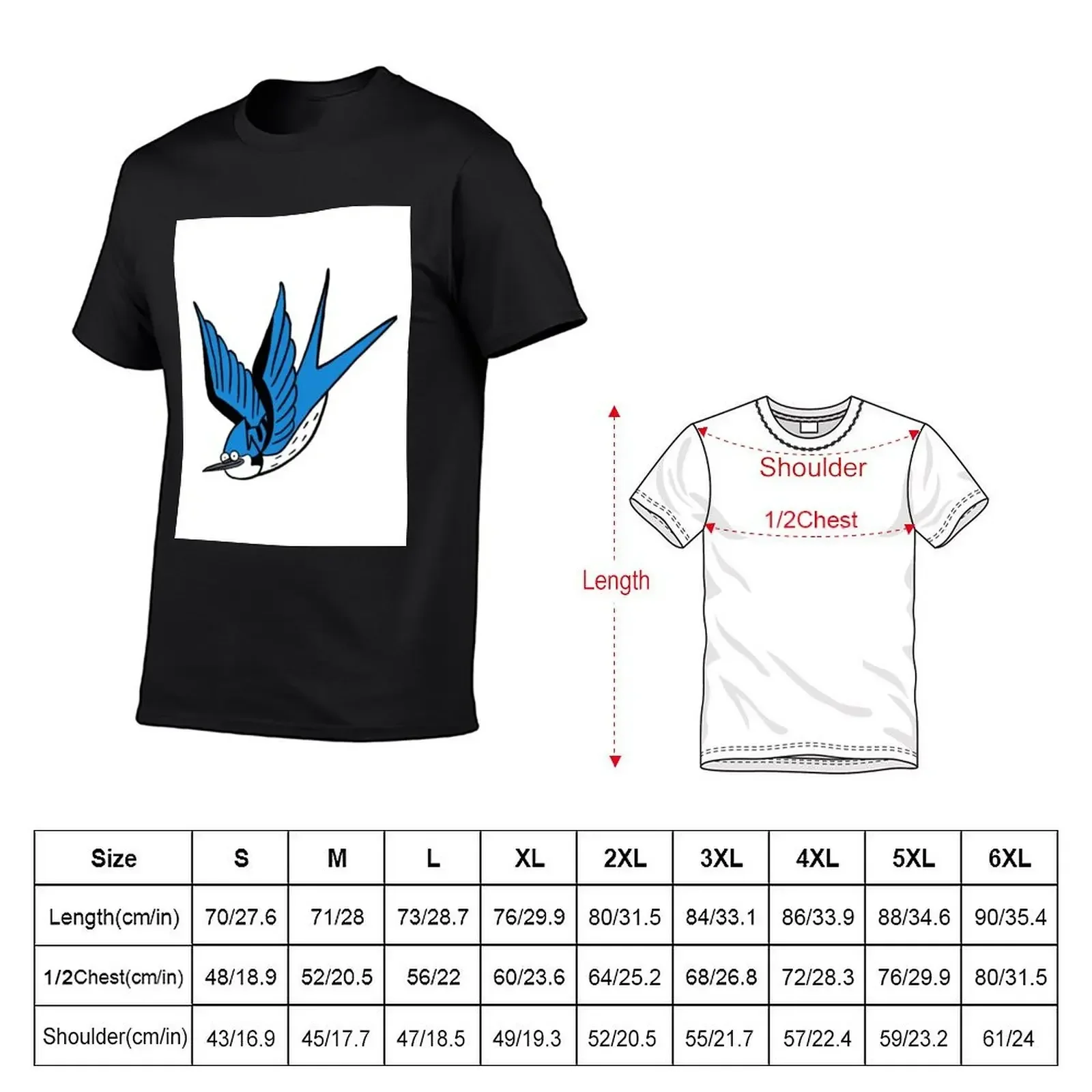 Mordecai as a Bird T-Shirt shirts graphic tee cheap stuff anime tshirt graphic t shirts mens designer t shirt