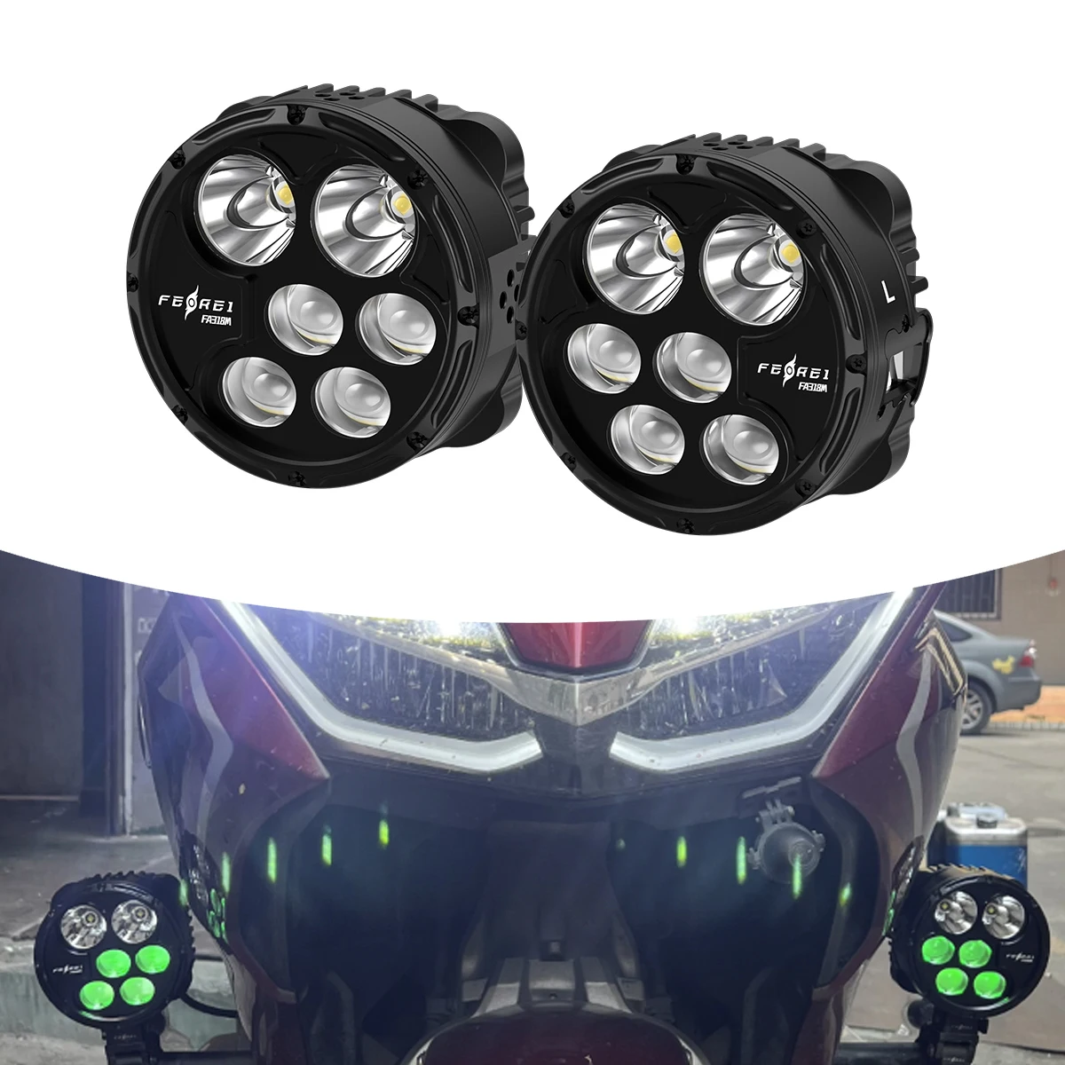 

STLF Ferei FA318M Motorcycle Outfitting Guide Driving Light Fog Light