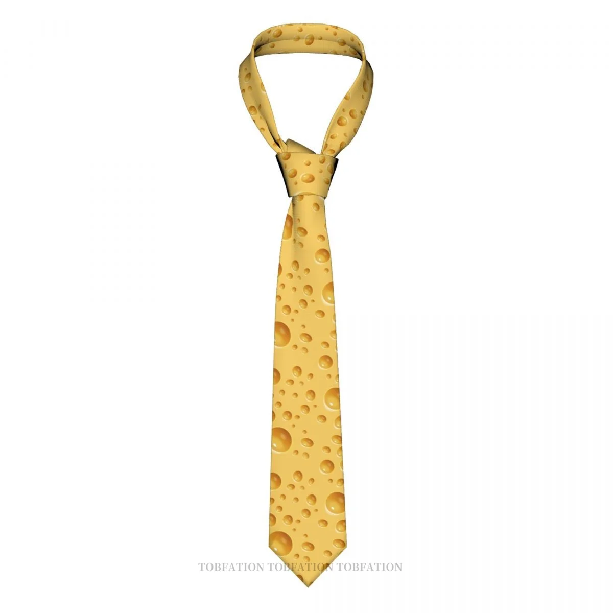 Yellow Cheese Men Ties 3D Printed Hip-Hop Street Business Wedding Party Shirt Accessories