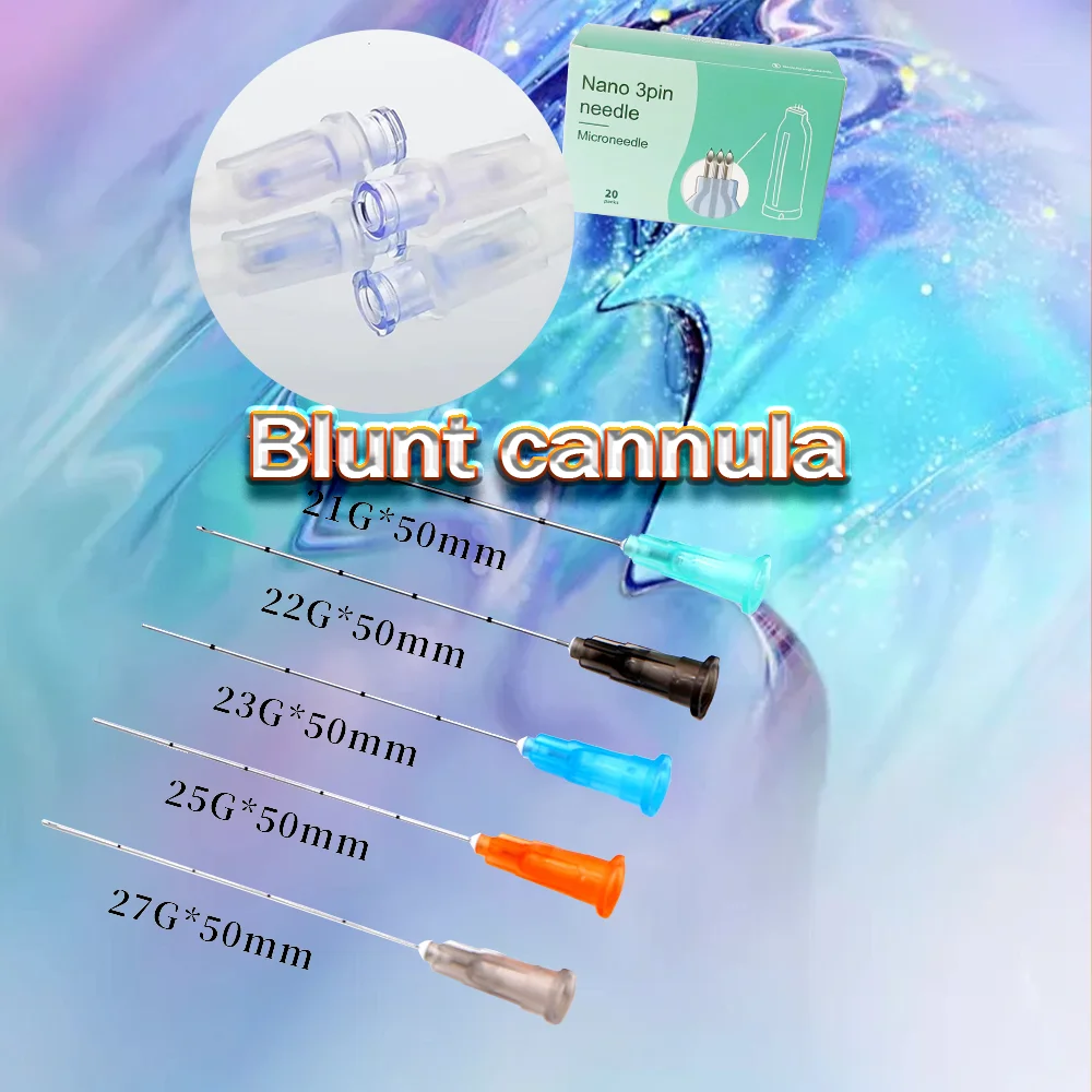 Blunt-tip Cannula Nano Blunt mic-ro Neede for fil ler soft syringe connector 3 cannula need le