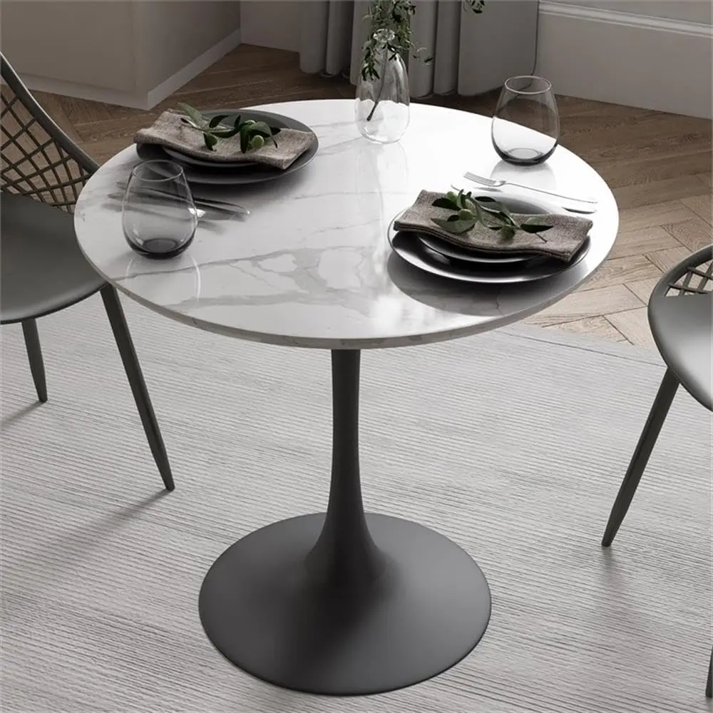 Kurv Cafe Dining Set, Branco, Preto