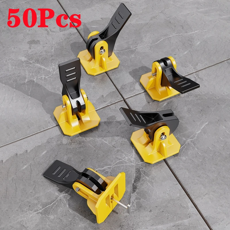 50Pcs/set 2mm Tile Leveler Replaceable Steel Needle Leveler Clip Positioning Artifact Tile Tool  For Flooring Wall Tile