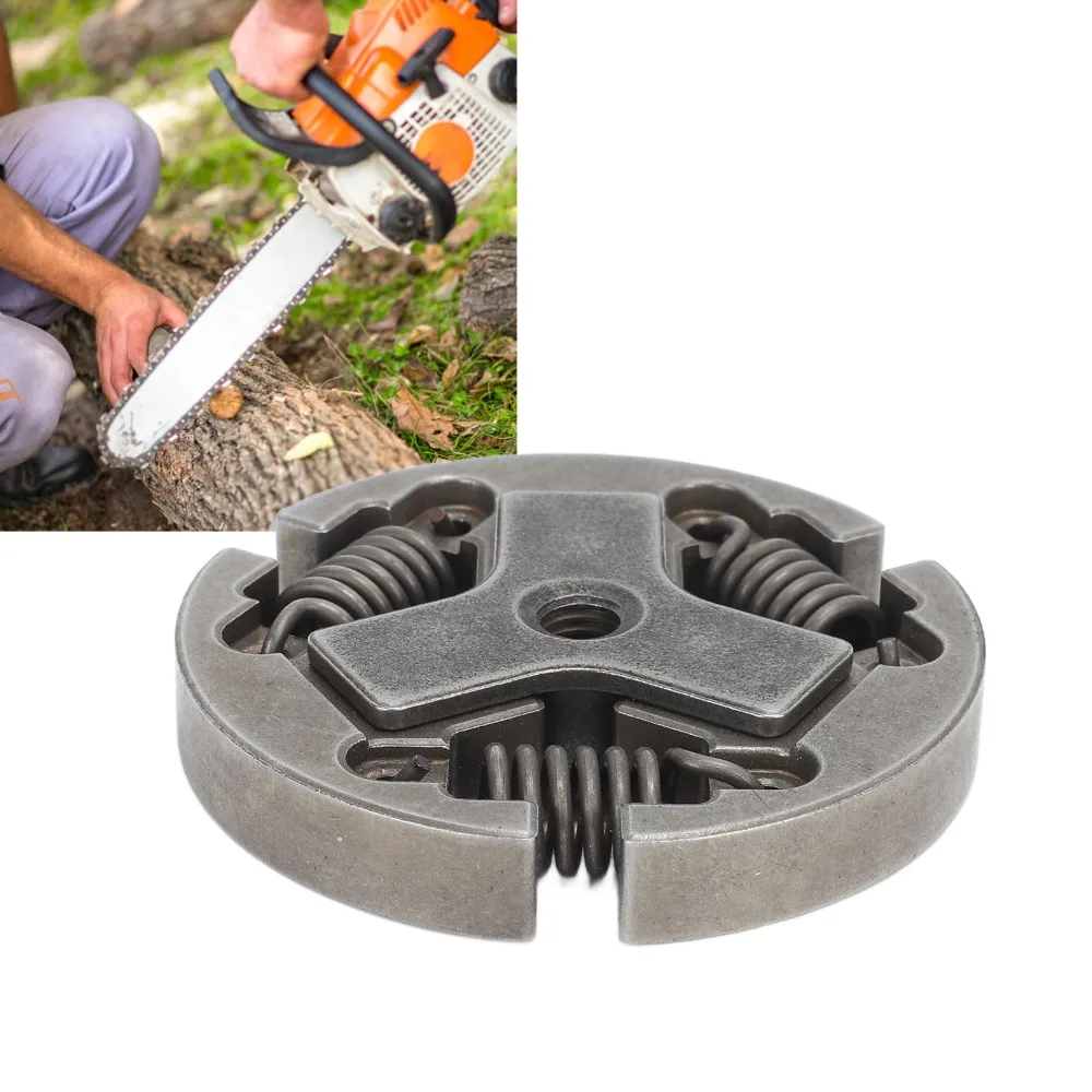 Aluminum Alloy Clutch Replacement Compact Dark Silver String Trimmer Parts for CS370 CS400 CS440 CS450 CS400F CS370F