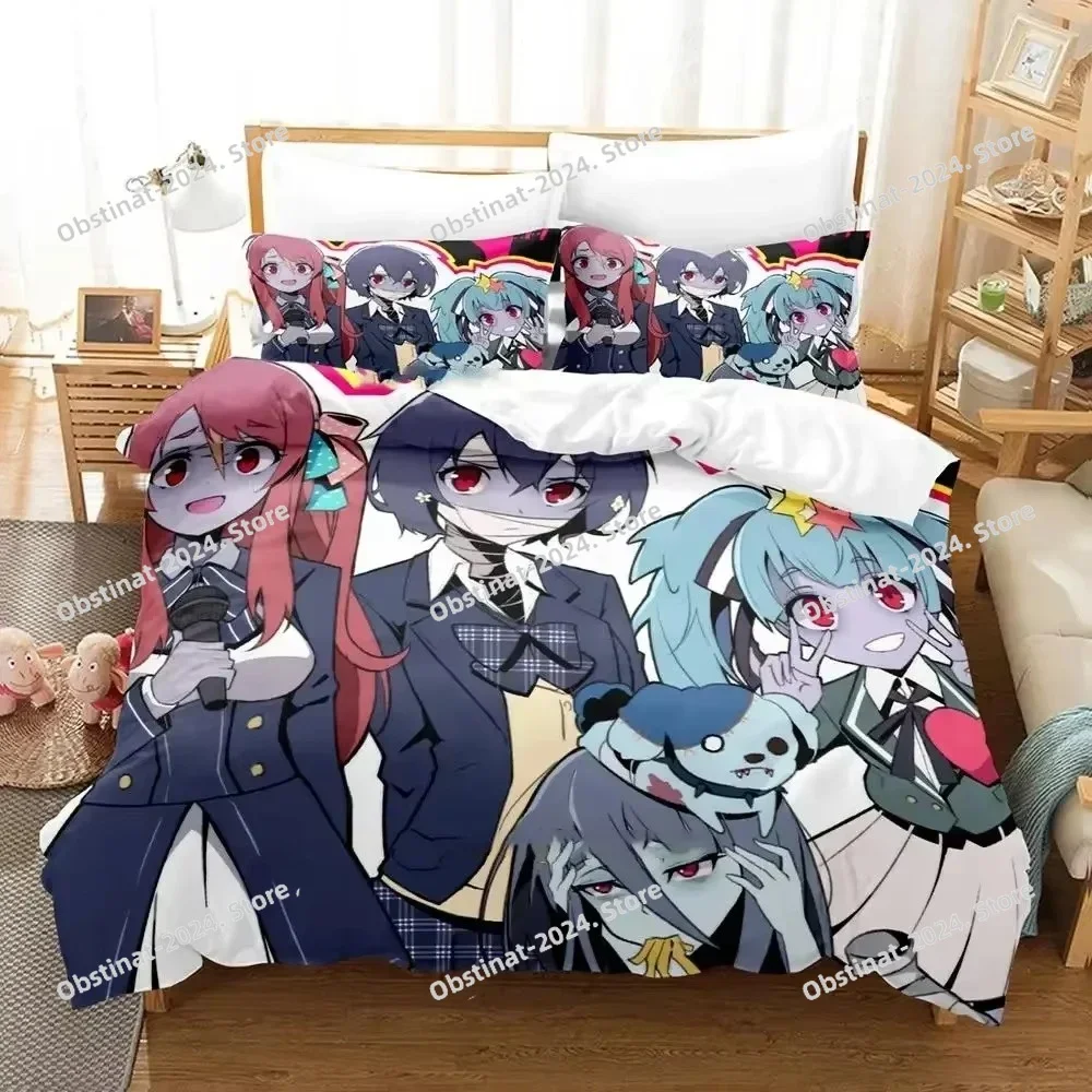 

Anime Zombie Land Saga Printed Bed Set Duvet Cover Pillowcase Bedding Set Bed Linen Sheet Quilt Cover Full Queen King Size