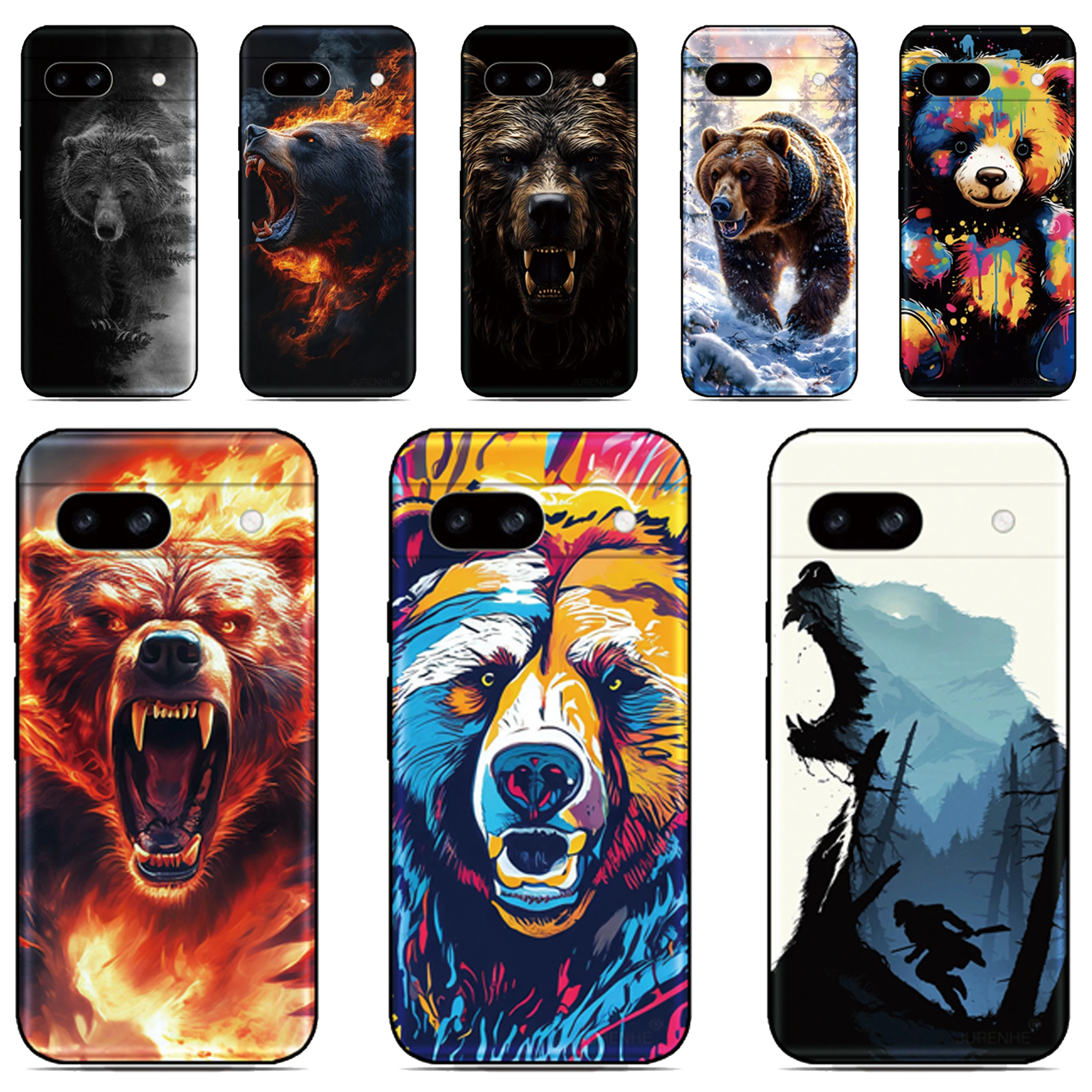 

Animal Bear Phone Case For Nokia G42 C32 C22 C20 C10 C12 C02 G22 G21 G20 G10 C1 6.1 G11 C01 C21 Plus X10 X20 X30 Back Cover